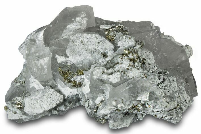 Columnar Calcite Crystals with Pyrite - Fluorescent! #319329